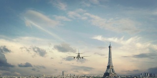 飞机降落法国巴黎第二版