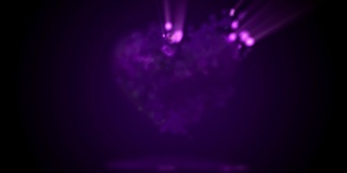 紫心粒子动画