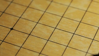 围棋棋盘游戏，用黑和白的石头视频素材模板下载