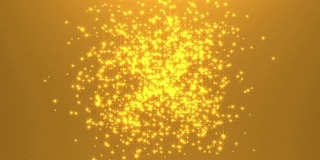 爆炸的金粒子