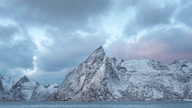 挪威的雪山