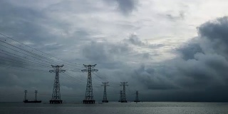 电力线、大海和深圳日落的时间间隔为4k