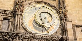 布拉格老城哈利的钟表，拍摄的超圈