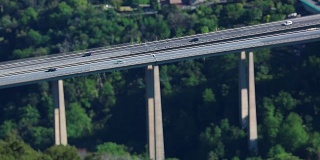 桥梁上高速公路交通的倾移时间流逝