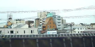 日本高铁窗外的景色