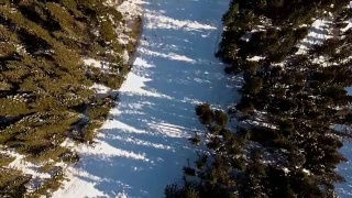 冬季滑雪场视频素材模板下载