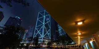 夜间步行街距离香港市中心4k时间间隔