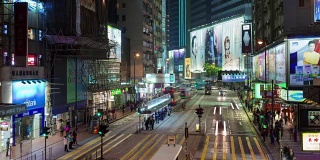 4k时间间隔的夜间交通有香港中国
