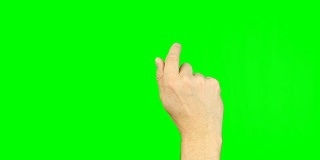 用手指在绿色屏幕上画心形。触控板上的手势触摸屏平板电脑智能手机动力学小工具。素材包含纯绿色代替alpha通道，便于按键。