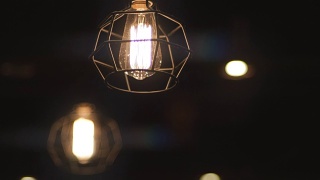 复古灯泡照明系列视频素材模板下载