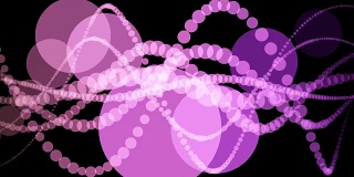 旋转着紫色圆形的螺旋