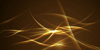 抽象的金色发光波视频动画
