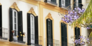 阳台和露台是画家毕加索出生在西班牙马拉加地区的典型景观