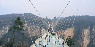 中国张家界的玻璃桥