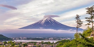 富士山日本#1 -股票视频(4K)时间流逝