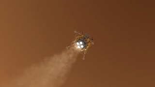 降落舱在火星上着陆视频素材模板下载