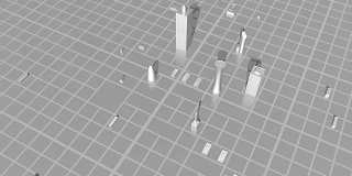 3D增长的城市/摩天大楼