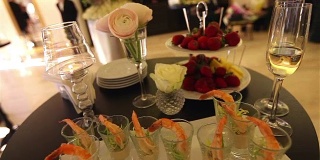 鱼小吃、婚宴装饰、草莓、婚宴装饰、虾