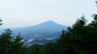 富士山的风景视频素材模板下载