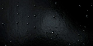 水滴滴落在豪华的黑色背景上