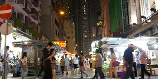 香港孟角的夜市