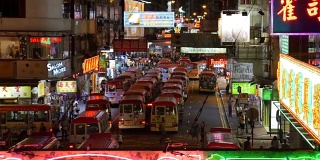 香港霓虹照明的孟角公共小巴