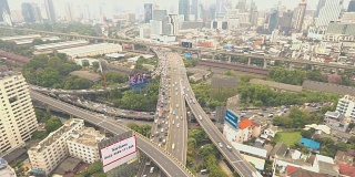 空中延时拍摄泰国曼谷城