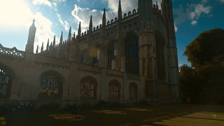 英国剑桥国王学院和大学视频素材模板下载