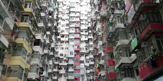 香港的旧公寓。