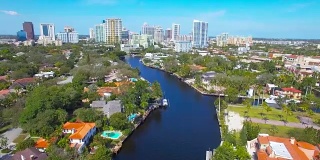 Fort Lauderdale - New River Aerial Master Shot - 4K