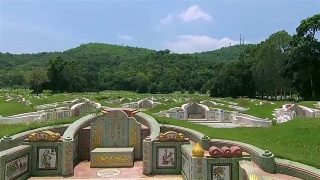 清明节是中国人的墓地视频素材模板下载