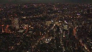 东京的夜景视频素材模板下载