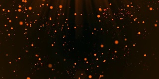 橙色粒子(可循环)- 4K视频