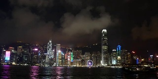 香港维多利亚港内的航海船只