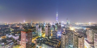 中国南京夜景的一段时间