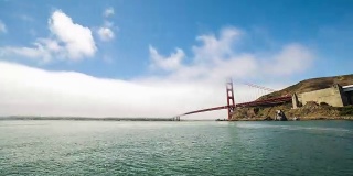金门大桥与雾旧金山日时光流逝
