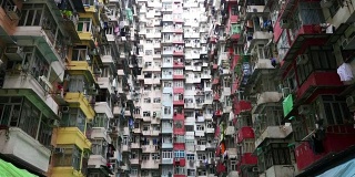 香港的旧公寓。