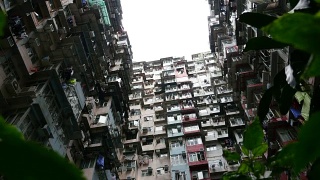 香港的旧公寓。视频素材模板下载