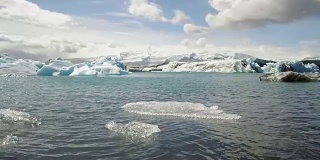 Jokulsarlon冰川湖。冰岛