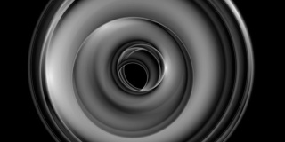 深灰色单色圆圈视频动画