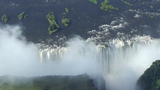 维多利亚瀑布。鸟瞰图。视频素材模板下载