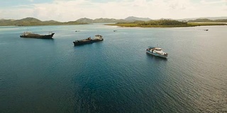 海上空运货物和客船。菲律宾,Siargao