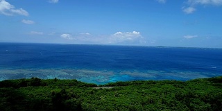 日本冲绳美丽的海景