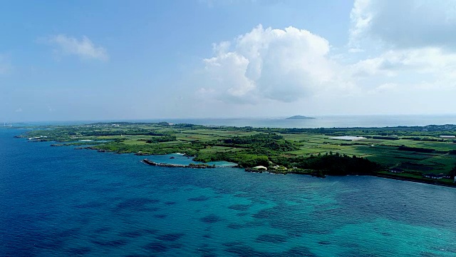 日本冲绳美丽的海景