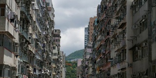 香港孟角的公寓大楼