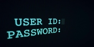 用户ID和密码登录屏幕黑客