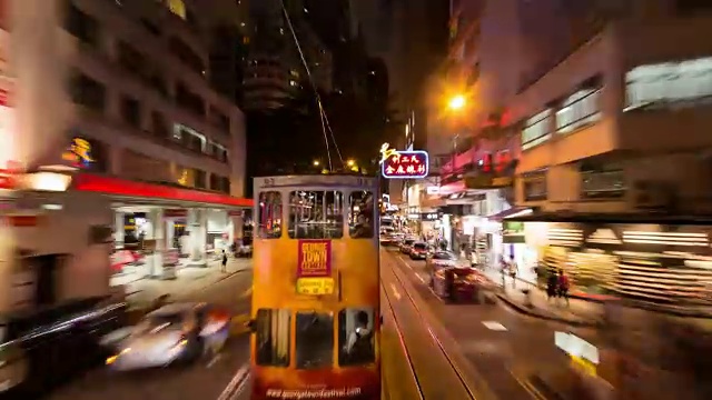 香港有轨电车，交通景象动人