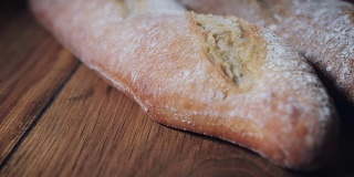 4K意大利乡村面包配意式烤面包