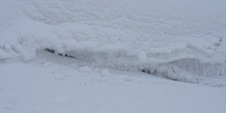 冻土带上吹雪的风