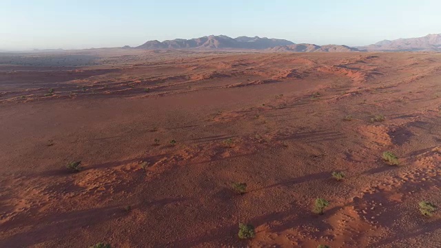 纳米比亚自然保护区高空鸟瞰图